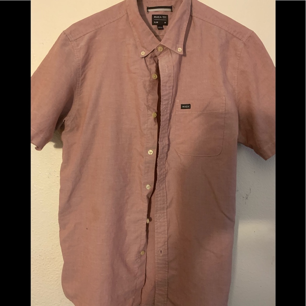 RVCA short sleeve button up shirt